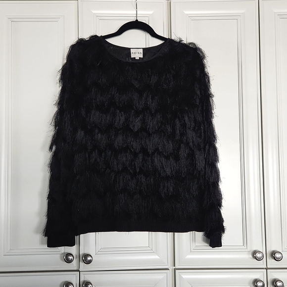 REISS | Faris Fringed Sweater - Picture 2 of 8